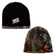 Reversible Black Camo Knit Beanie
